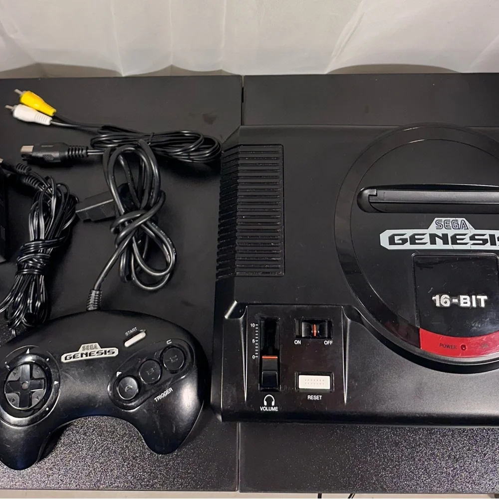 Sega Genesis 16-Bit Black Console